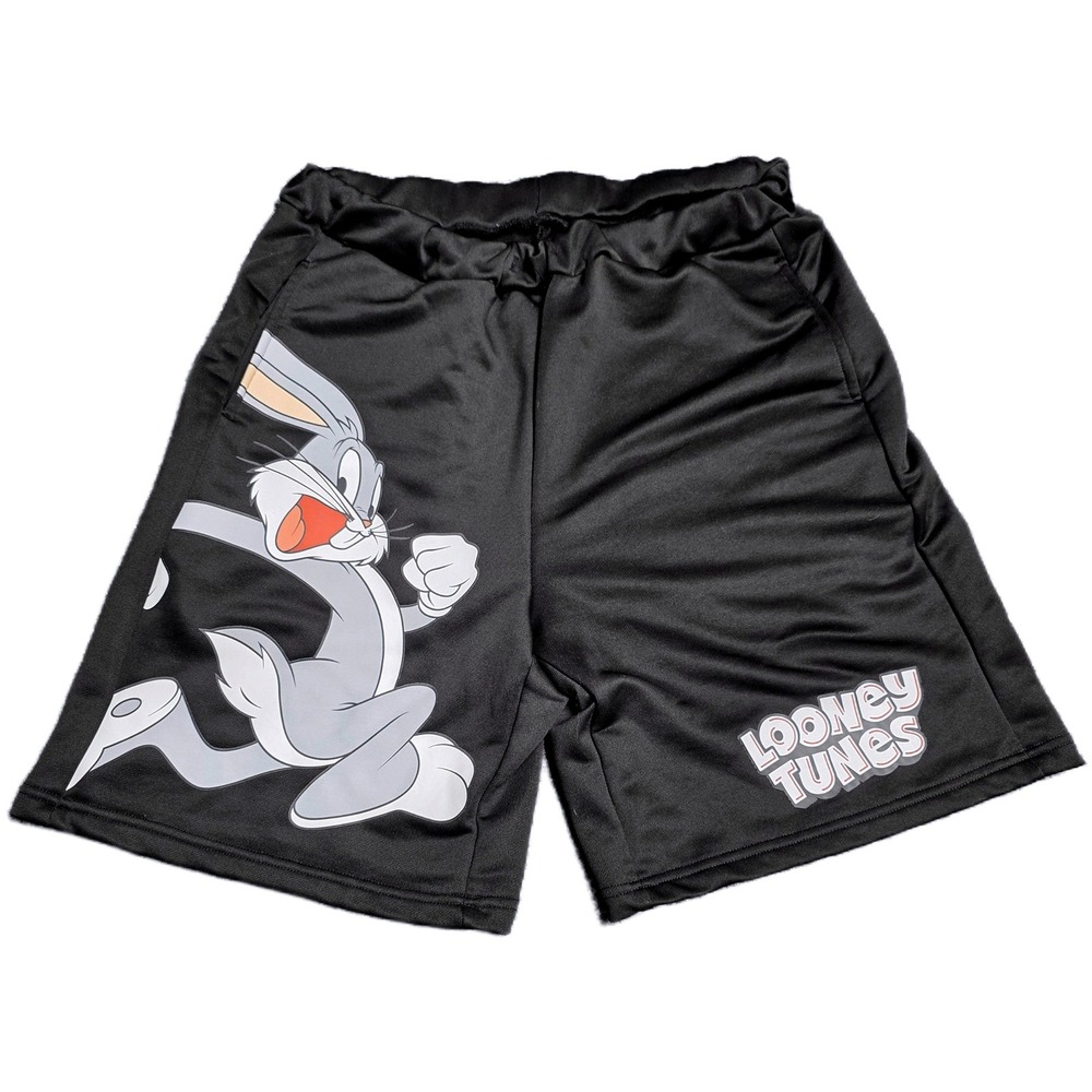 SHEIN X‎ Looney Tunes Bugs Bunny Athletic Shorts Men's Size M Black Graphic